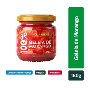 Geleia 100% Morango Delakasa 180g