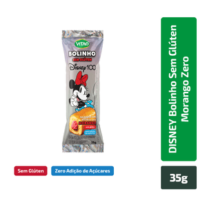 Disney Bolinho Sem Glúten Morango 35g