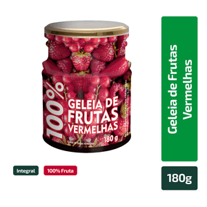 Geleia 100% Frutas Vermelhas Delakasa 180g