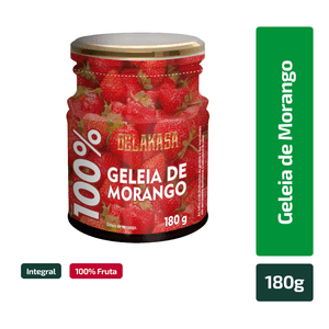 Geleia 100% Morango Delakasa 180g