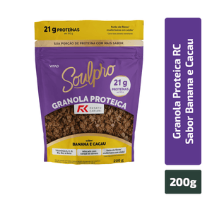 Granola Proteica SoulPro Banana e Cacau 200g