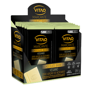 Display 12un Chocolate Branco Vegano Zero 22g