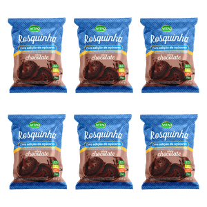 KIT 6 ROSQUINHA ZERO CHOCOLATE | VITAO