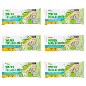 Kit  6 UN WAFER ZERO  INTEGRAL LIMAO 90G   | VITAO