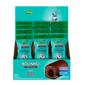 KIT 12 UN DISNEY BOLINHO SEM GLÚTEN CHOCOLATE 35G | VITAO