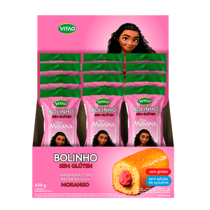 KIT 12 UN DISNEY BOLINHO SEM GLÚTEN MORANGO 35G | VITAO