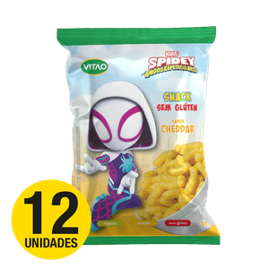 KIT 12 UN DISNEY SNACKS SEM GLÚTEN CHEDDAR 30G | VITAO