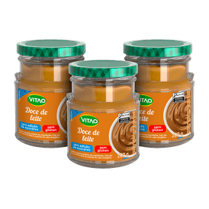 KIT  3 UN DOCE DE LEITE ZERO PURO 200g | VITAO