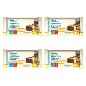 KIT 4 UN COBERTURA CHOCOLATE BRANCO ZERO 250g | VITAO