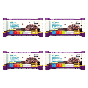 KIT 4 UN COBERTURA CHOCOLATE M AMARGO ZERO 250g | VITAO