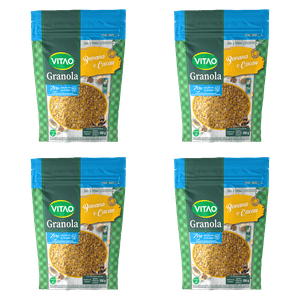 KIT 4UN GRANOLA ZERO MACA E CANELA 250G