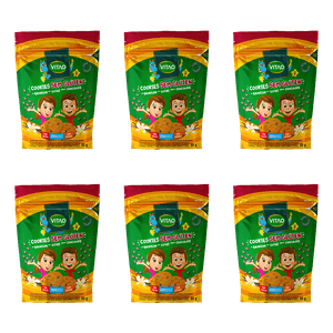 KIT 6 UN COOKIES SEM GLÚTEN ZERO BAUNILHA KIDS 80G